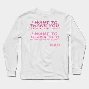 turnstile pink glow on Long Sleeve T-Shirt